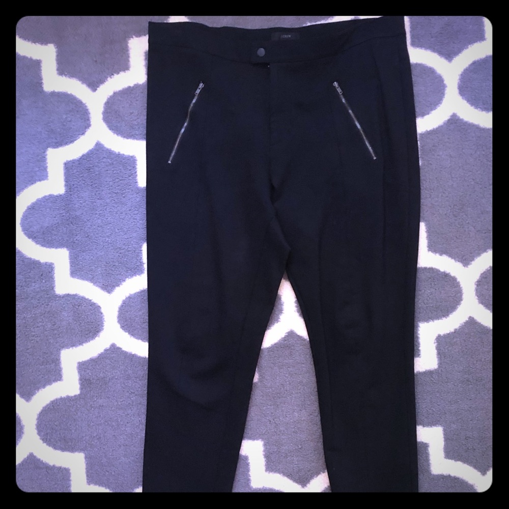 J. Crew pixie stretch pants with zippers